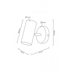 Kinkiet glamour SPOT regulowana