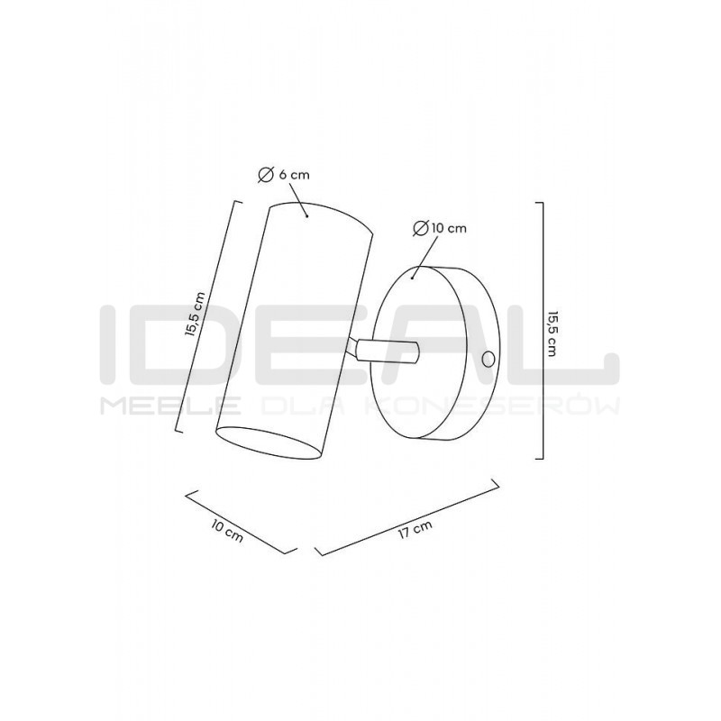 Kinkiet glamour SPOT regulowana