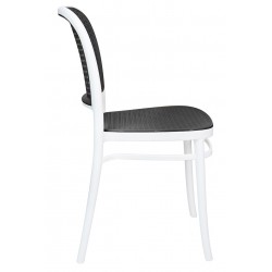 Krzesło Boho Wicky plecionka szare