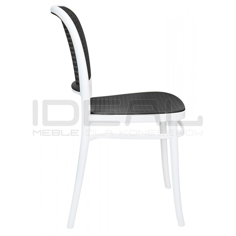 Krzesło Boho Wicky plecionka szare