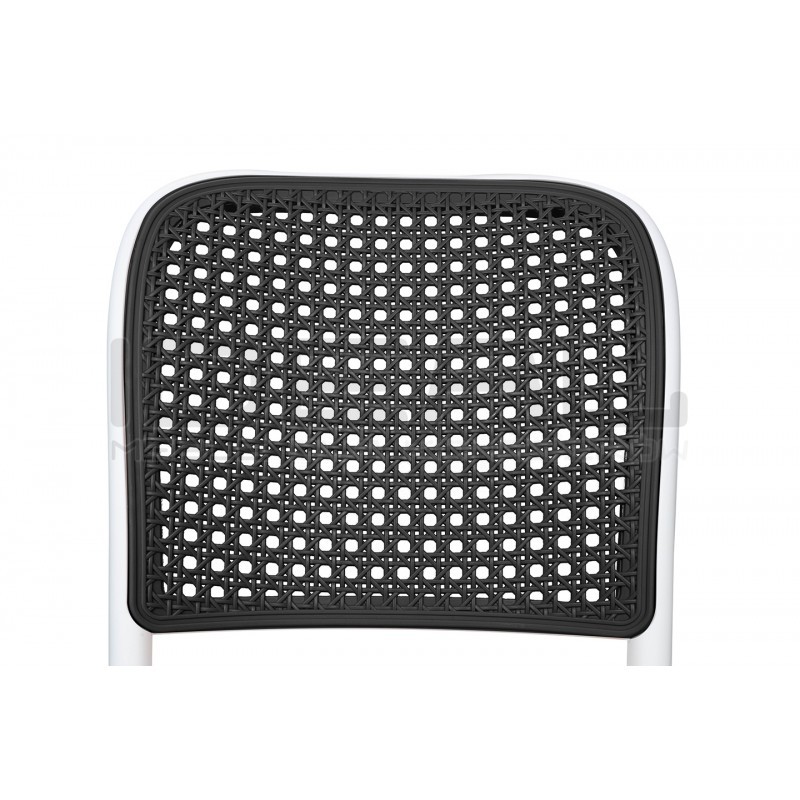 Krzesło Boho Wicky plecionka szare