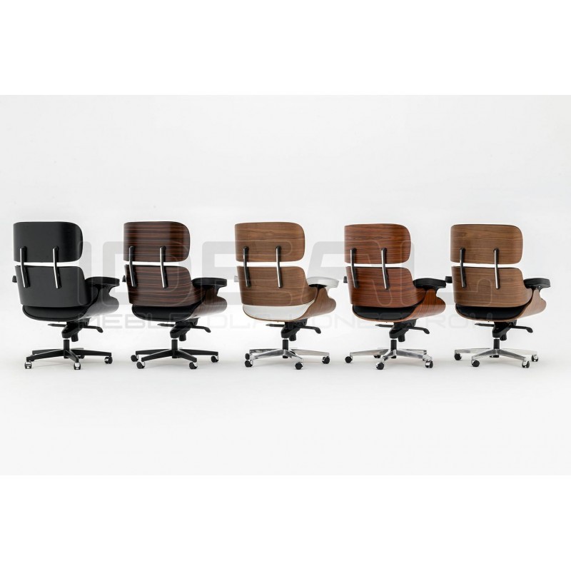 Fotel biurowy Bauhaus Lounge Gubernator - sklejka różana