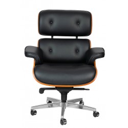 Fotel biurowy Bauhaus Lounge Gubernator - sklejka różana