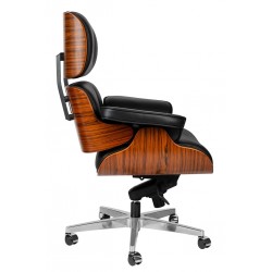 Fotel biurowy Bauhaus Lounge Gubernator - sklejka różana