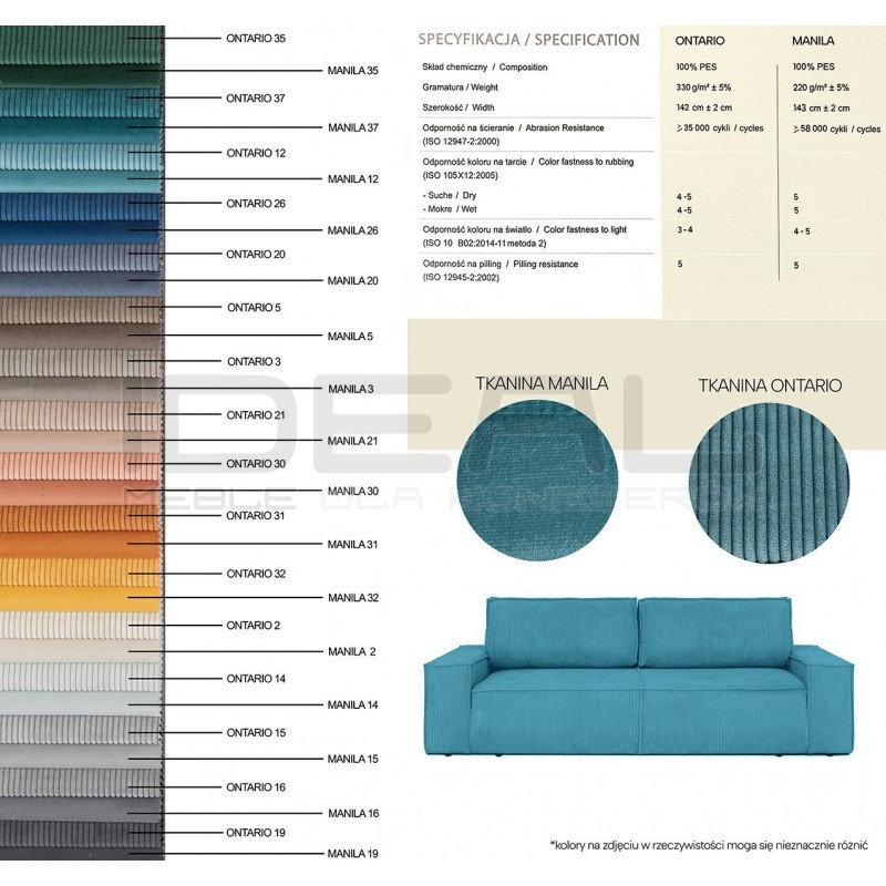 Sofa z funkcją spania i z pojemnikiem na pościel Pillow 4 os.