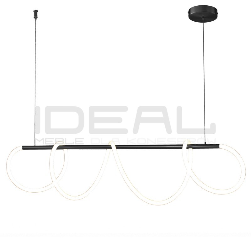 LAMPA WISZĄCA FANTASIA LED czarna 120 pozioma