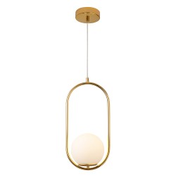 Lampa wisząca COSTA Solo Aurelia biała kula