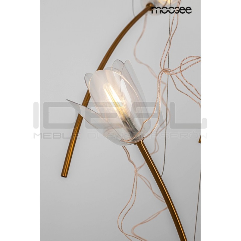 Lampa wisząca TULIPPE 7 DISC glamour złota