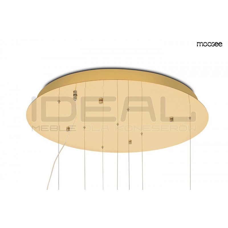 Lampa wisząca TULIPPE 7 DISC glamour złota