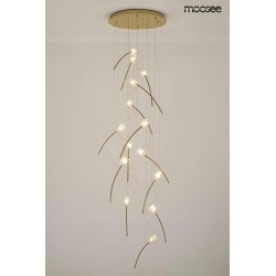 Lampa wisząca TULIPPE 14 DISC glamour złota