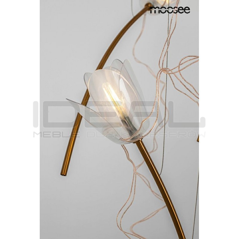 Lampa wisząca TULIPPE 14 DISC glamour złota