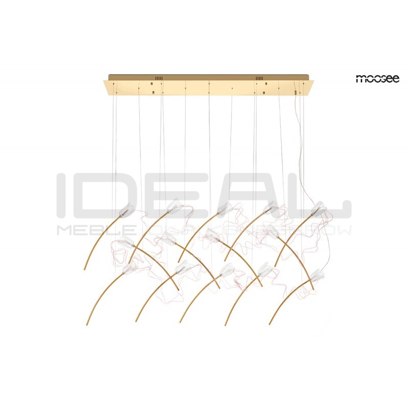 Lampa wisząca TULIPPE 14 DISC glamour złota