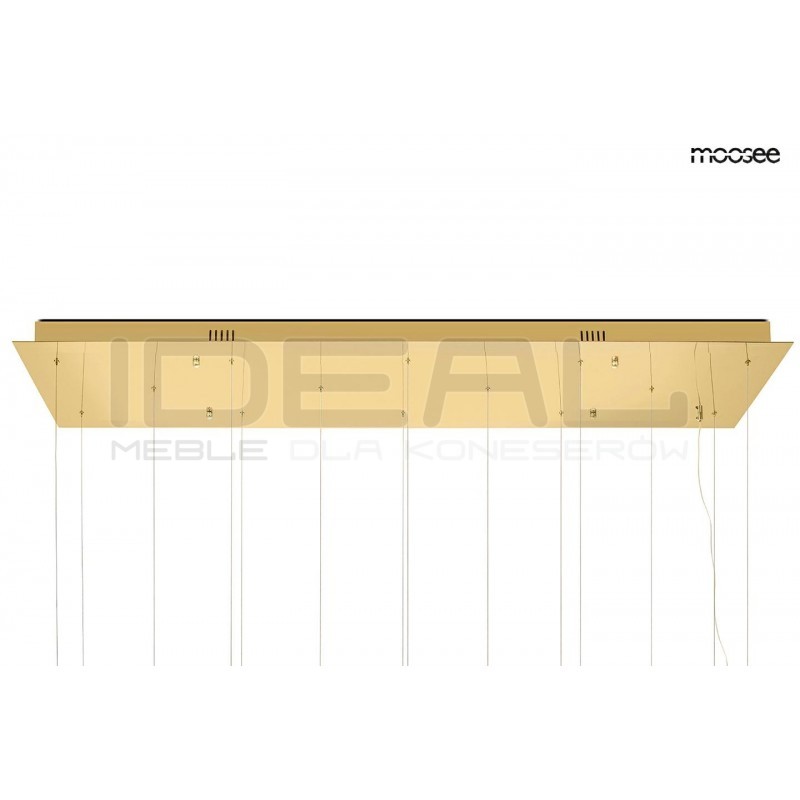 Lampa wisząca TULIPPE 14 DISC glamour złota