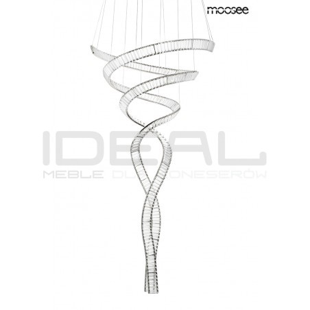 Lampa wisząca glamour WAVE CORDON podwójna 2B chrom