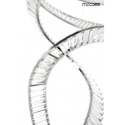 Lampa wisząca glamour WAVE CORDON podwójna 2B chrom