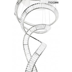 Lampa wisząca glamour WAVE CORDON podwójna 2B chrom