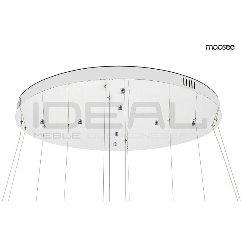 Lampa wisząca glamour WAVE CORDON podwójna 2B chrom