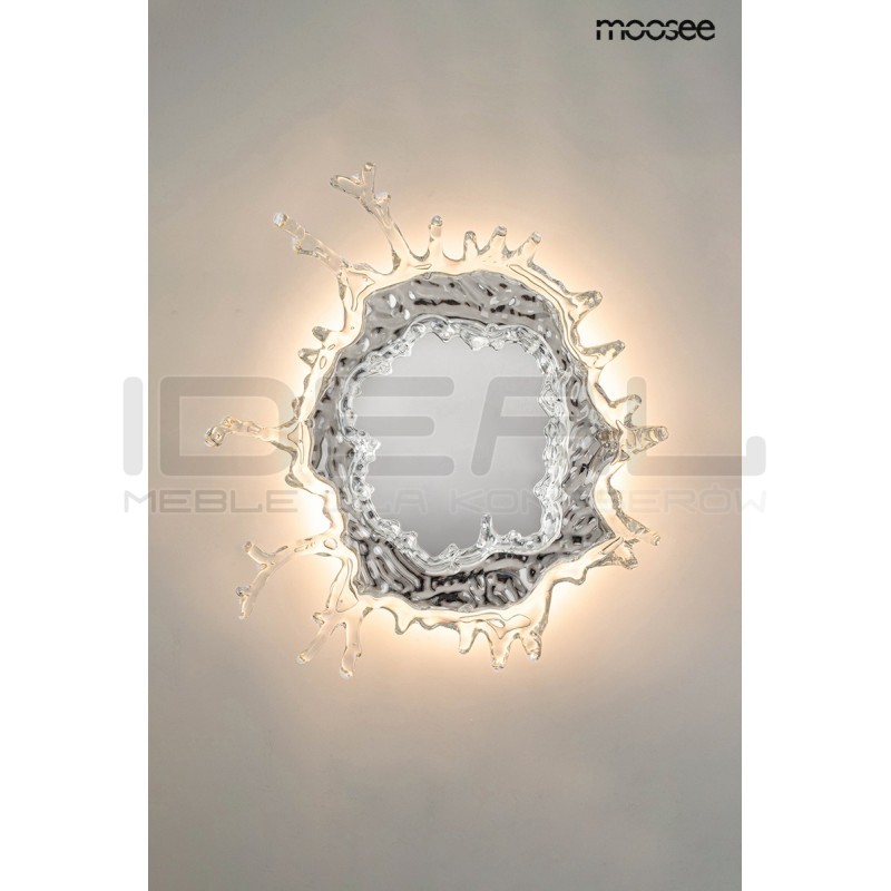 Kinkiet SPLASH M srebrny plafon