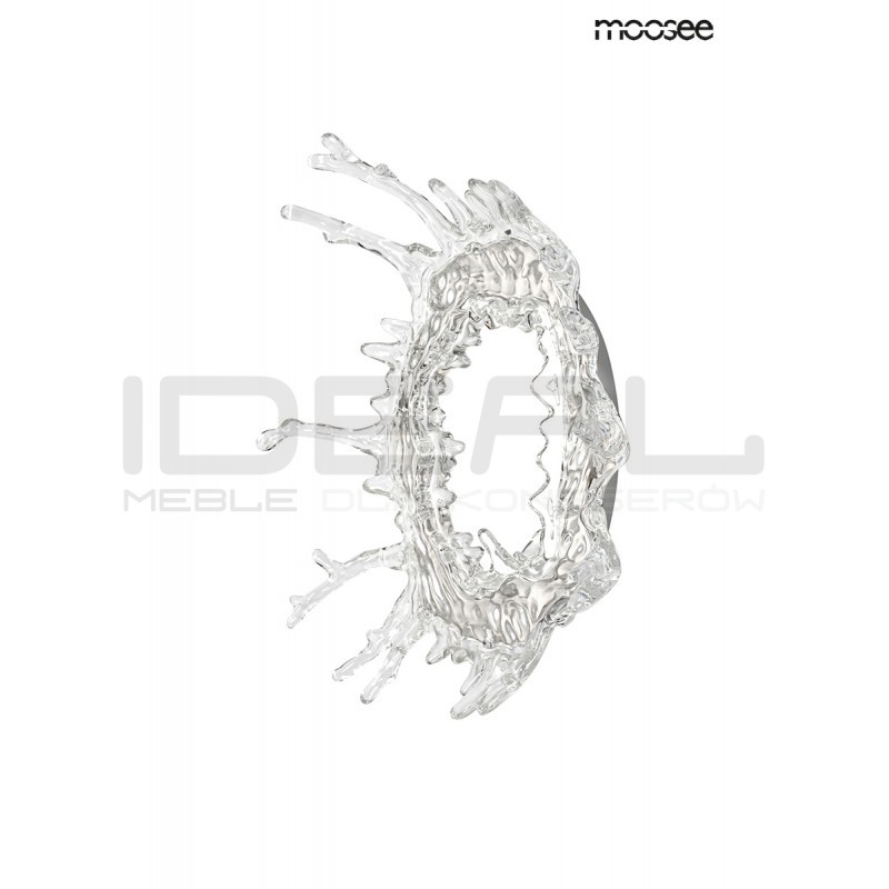 Kinkiet SPLASH M srebrny plafon