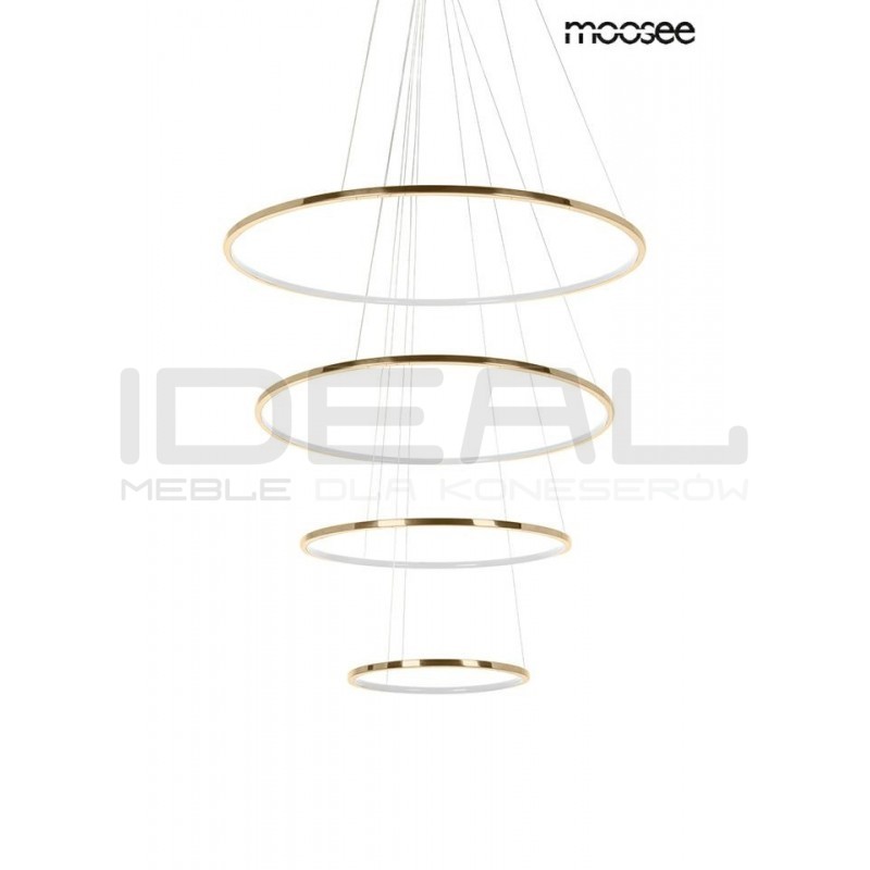 Lampa wisząca glamour RING SLIM M złota