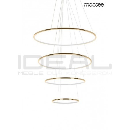 Lampa wisząca glamour RING SLIM M złota