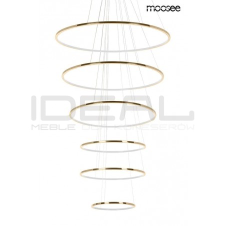 Lampa wisząca glamour RING SLIM XL złota