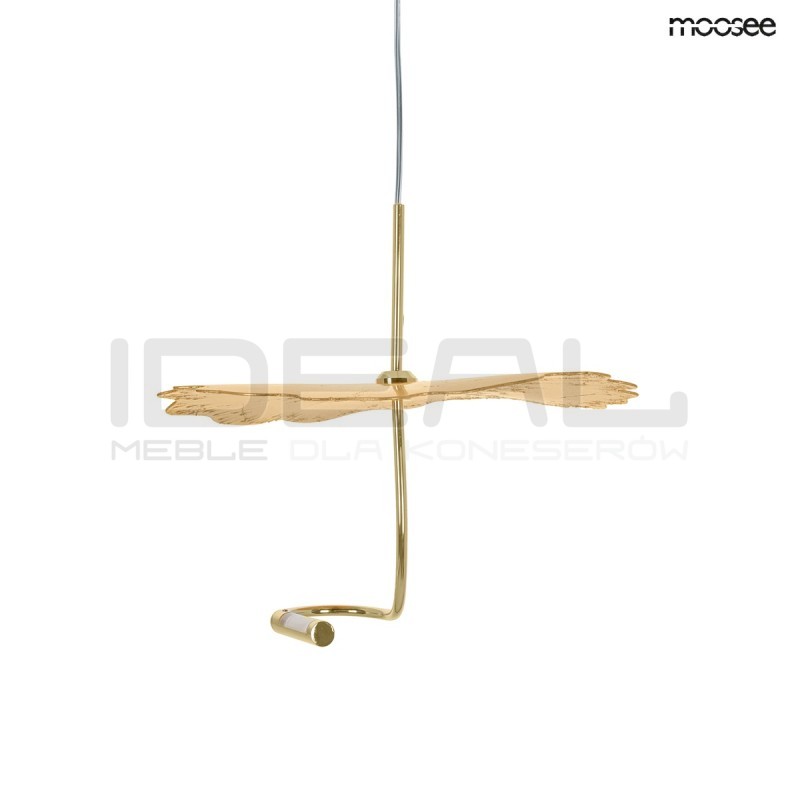 Lampa wisząca glamour LEAFS złota