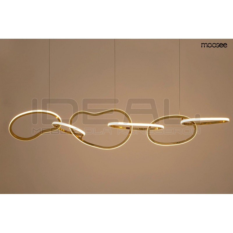 Lampa wisząca glamour JAZZ 6 złota