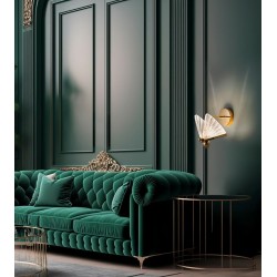 Kinkiet glamour BUTTERFLY M motyl złoty