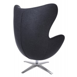 Fotel inspirowany projektem Egg szeroki (tkanina wełniana)