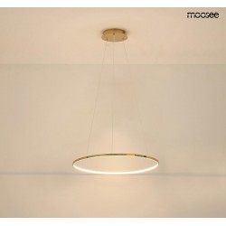 Lampa wisząca glamour RING SLIM 60 złota