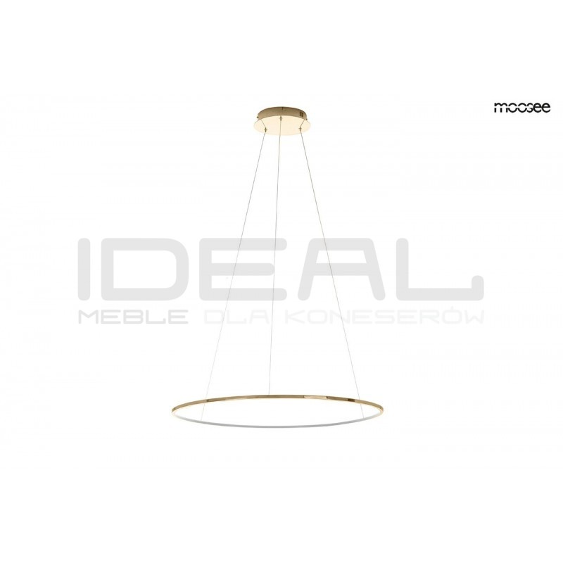 Lampa wisząca glamour RING SLIM 60 złota