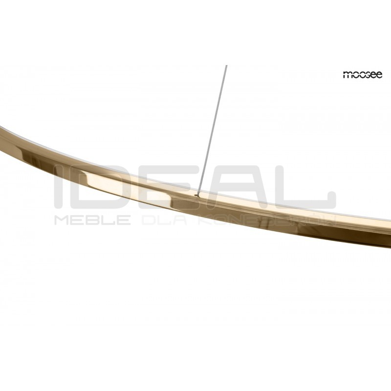 Lampa wisząca glamour RING SLIM 80 złota