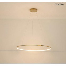 Lampa wisząca glamour RING SLIM 80 złota