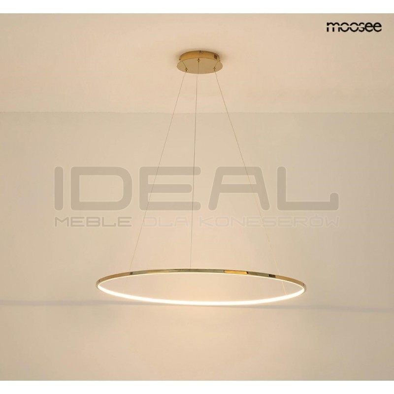 Lampa wisząca glamour RING SLIM 80 złota