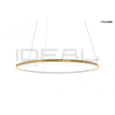 Lampa wisząca glamour RING SLIM 80 złota