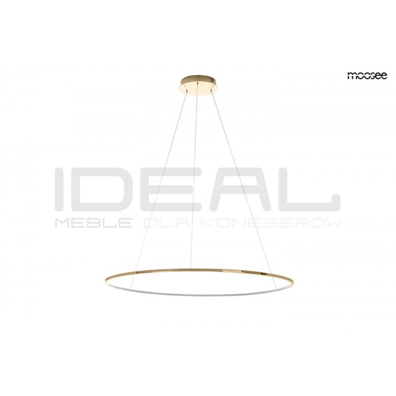 Lampa wisząca glamour RING SLIM 80 złota