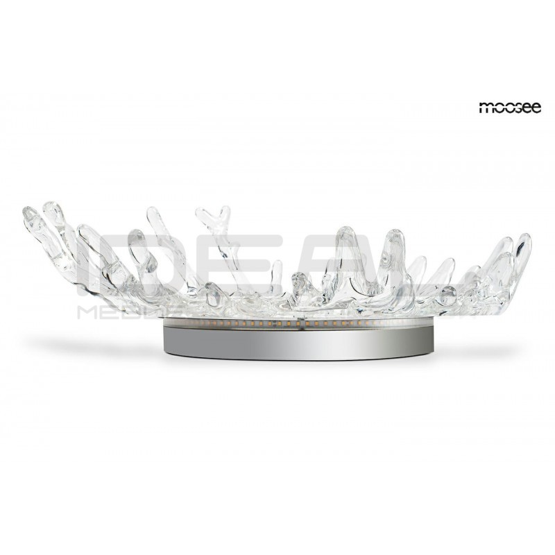 Kinkiet SPLASH M srebrny plafon