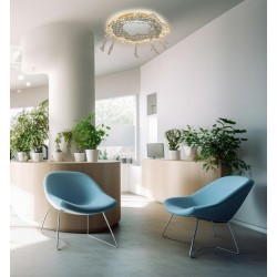 Kinkiet SPLASH M srebrny plafon