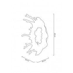 Kinkiet SPLASH M srebrny plafon