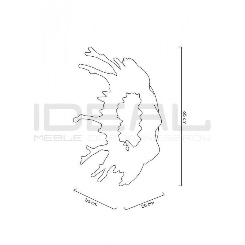 Kinkiet SPLASH M srebrny plafon