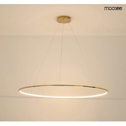 Lampa wisząca glamour RING SLIM 100 złota