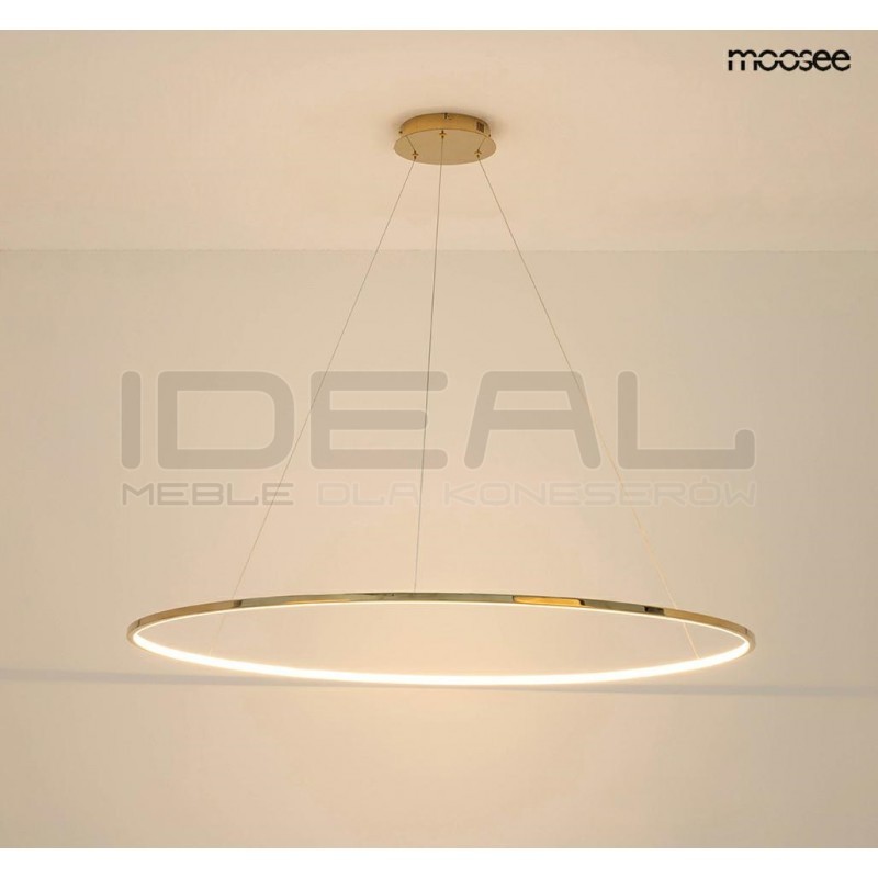 Lampa wisząca glamour RING SLIM 100 złota