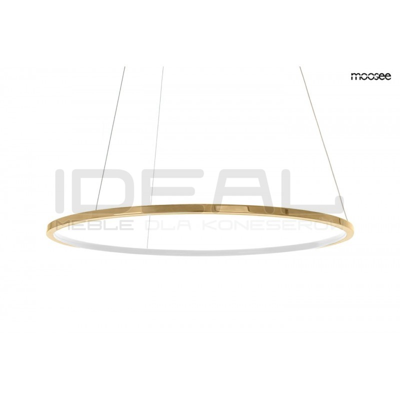 Lampa wisząca glamour RING SLIM 100 złota