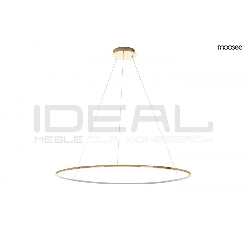 Lampa wisząca glamour RING SLIM 100 złota