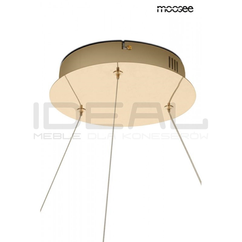 Lampa wisząca glamour RING SLIM 150 złota