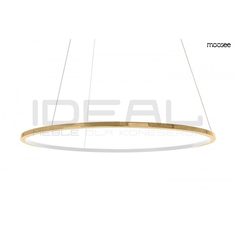 Lampa wisząca glamour RING SLIM 150 złota