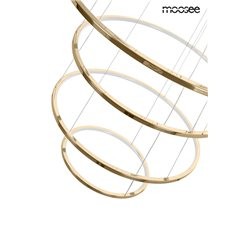 Lampa wisząca glamour RING SLIM M złota