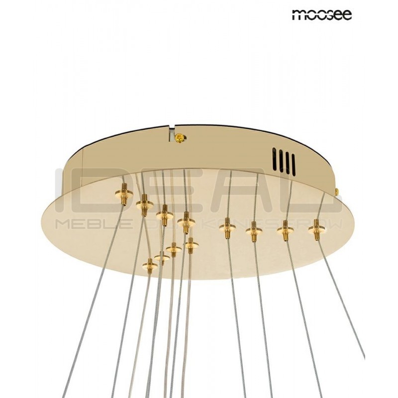 Lampa wisząca glamour RING SLIM M złota