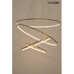 Lampa wisząca glamour RING SLIM M złota